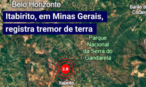 Sismo de magnitude 2.0 mR não foi sentido pela população. Foto = reprodução Rede Sismográfica Brasileira.