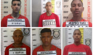 Fugitivos são procurados pela Polícia após escaparem durante banho de sol. Foto = divulgação Sejusp-MG.