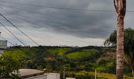 Temperaturas entre 19° e 28° e possibilidade de 9 mm de chuva hoje. Foto = Hugo Avelino/Agito Mais.