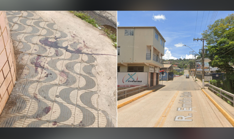 Crime ocorreu na Rua Emídio Quites e deixou duas vítimas feridas. Foto = enviada de um internauta do Agito Mais/reprodução Google Maps.