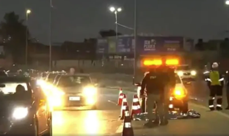 Casal se acidenta em moto de luxo e perde a vida próximo a Belo Horizonte. Foto = divulgação PRF.