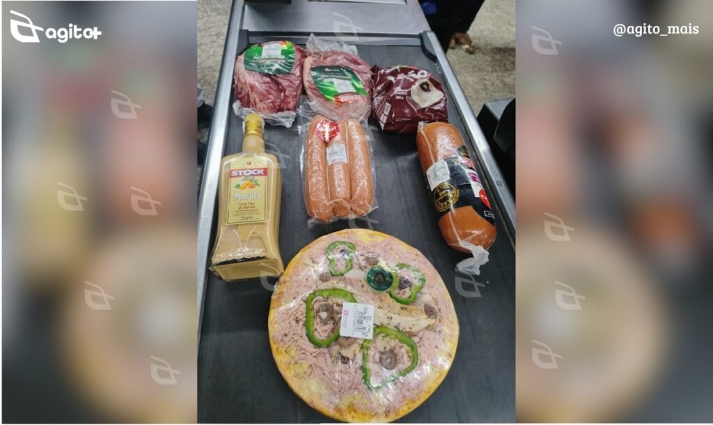 Suspeito foi detido com produtos avaliados em R$ 319,99; Guarda Civil realizou a prisão. Foto = enviada ao Agito Mais.