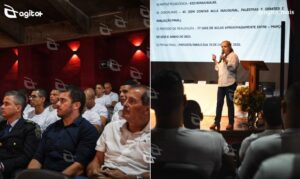 Aula inaugural reúne autoridades e marca início da capacitação com previsão de término em junho. Foto = divulgação Prefeitura de Itabirito.