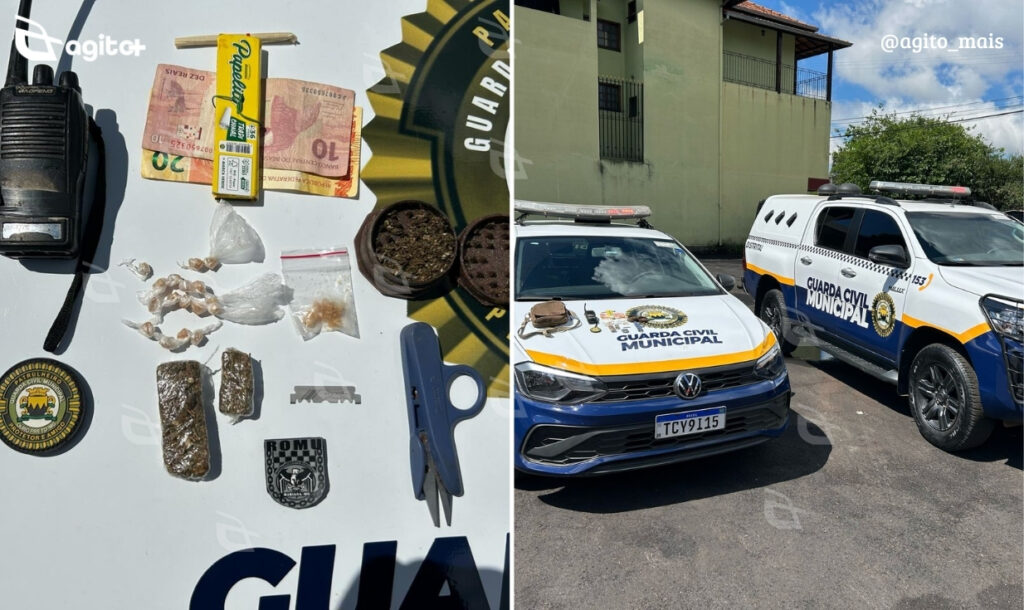 Ação da Guarda Civil Municipal ocorreu no bairro Alto do Beleza, durante patrulhamento preventivo. Foto — divulgação Guarda Civil Municipal de Ouro Preto.