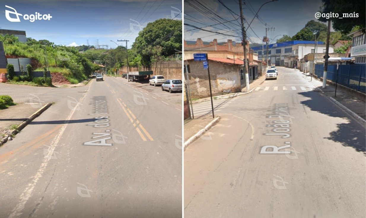 Acidentes registrados na Avenida dos Inconfidentes e na João Pinheiro mobilizam a 3ª Ala Operacional da Brigada Municipal. Foto — reprodução Google Maps.