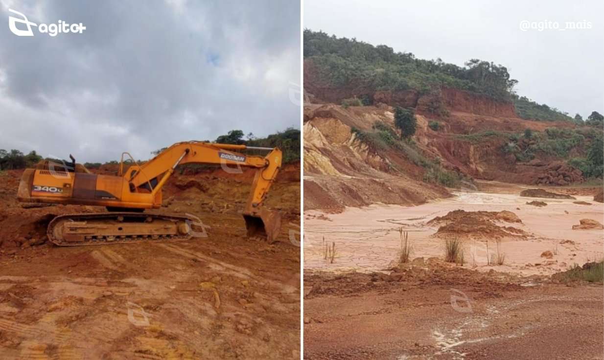 Operação foi realizada nas cidades de Catas Altas e Santa Bárbara e apura danos ambientais de quase R$ 52 milhões. Foto — Polícia Federal.