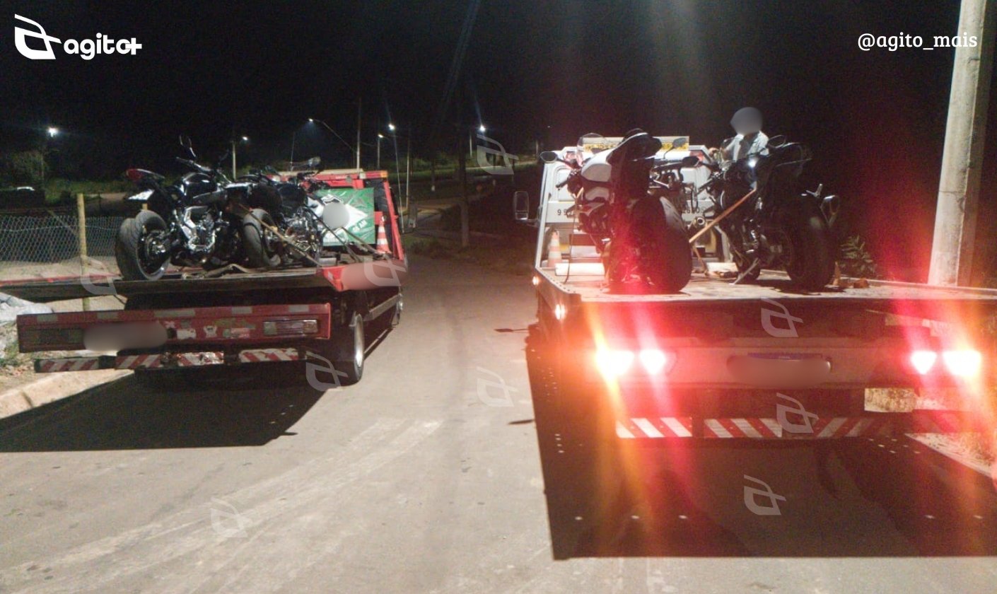Moradores relataram risco à vida de pedestres e motoristas, incluindo crianças. Foto — Polícia Militar.