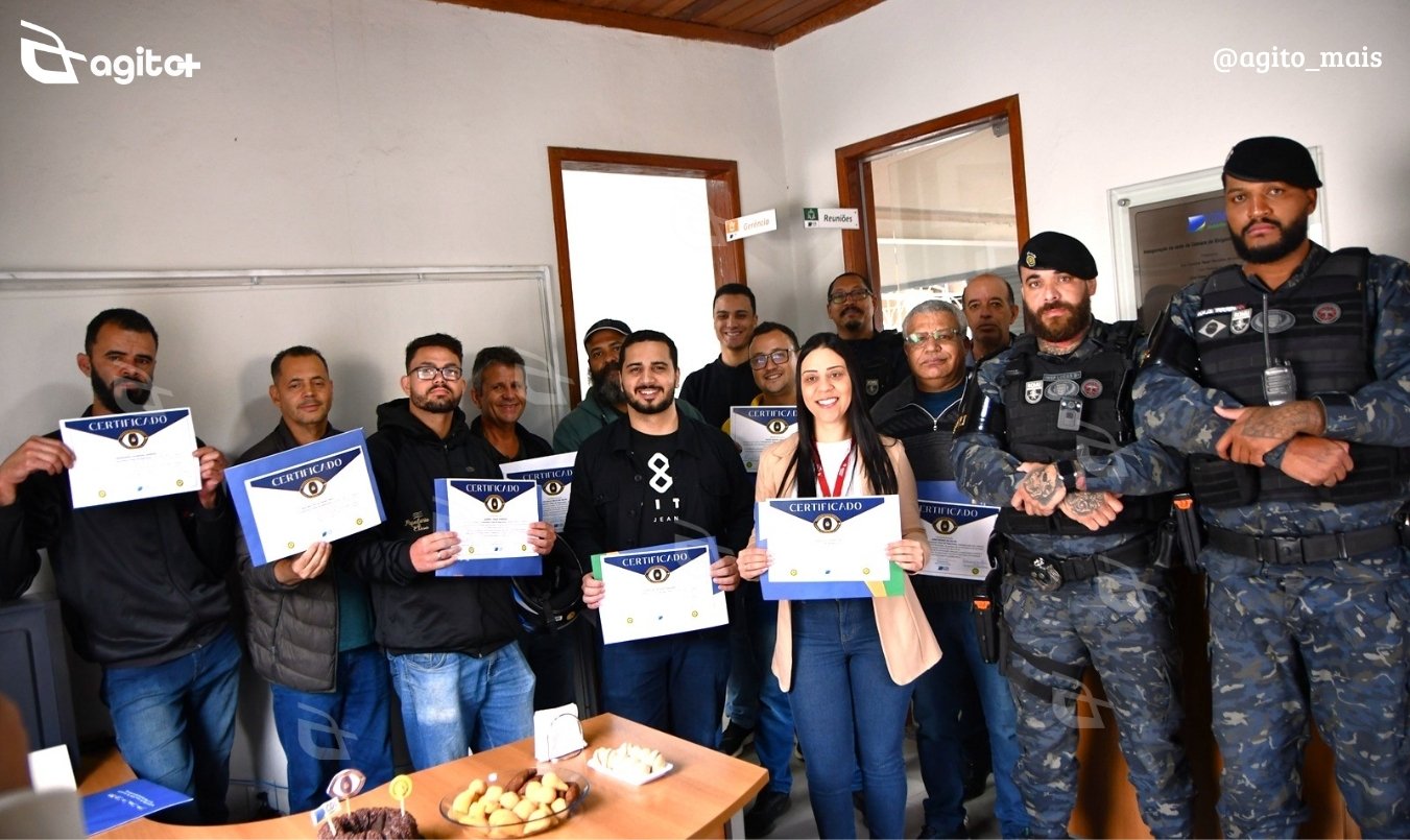 Iniciativa busca promover a conscientização dos comerciantes e fortalecer a atuação preventiva diante do aumento de crimes na região central. Foto — Prefeitura de Itabirito.