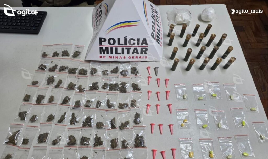 Suspeito armado escapou por mata fechada na região entre os bairros Padre Adelmo e Gutierrez. Foto — Polícia Militar.