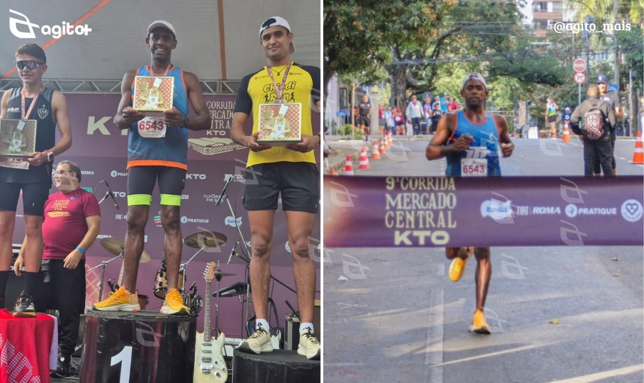 João Carlos, de 38 anos, morador de Itabirito e membro da Brigada Municipal, divide sua rotina entre trabalho e treinos noturnos e já coleciona conquistas no atletismo. Foto — enviada ao Agito Mais.