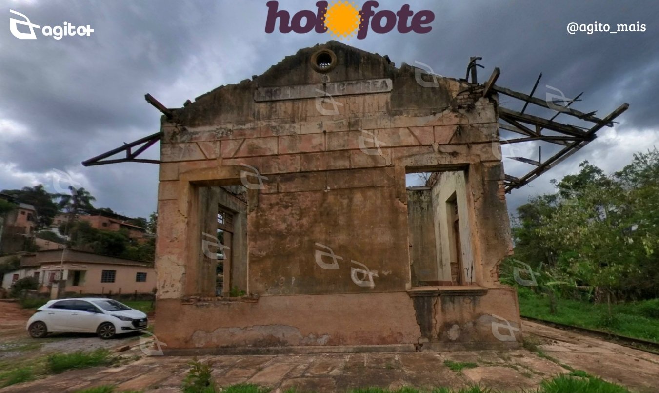Obra histórica no distrito de Engenheiro Corrêa revitaliza estação ferroviária construída em 1896. Foto — imagens antes da reforma/Luccas Reginaldo.