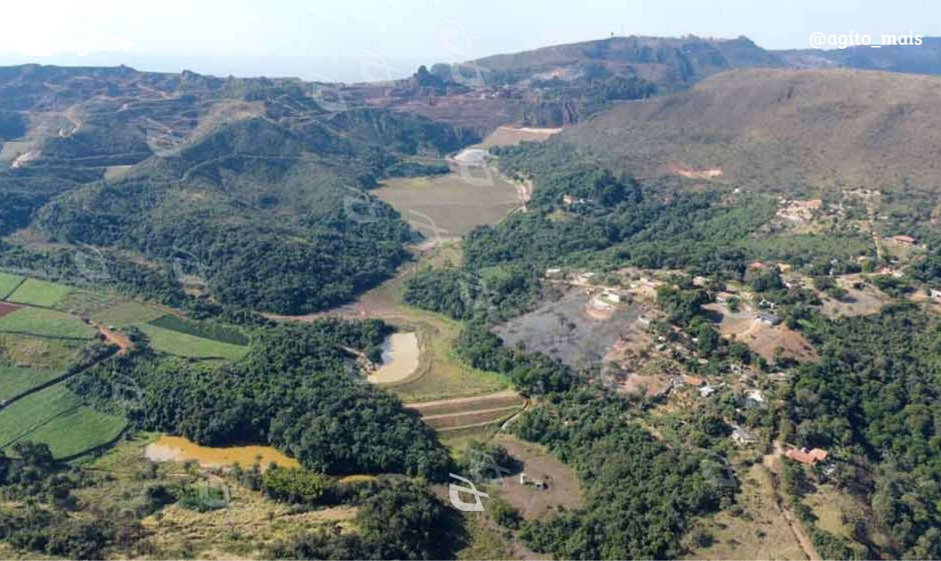 ANM determina retirada preventiva de moradores próximos à barragem B1-A, na Mina do Quéias. Foto — Leandro Couri/EM/D.A Press.