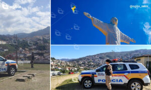 Ação da PMMG ocorre até o dia 3 de agosto em locais públicos de Itabirito, Ouro Preto, Mariana e Diogo de Vasconcelos. Foto — Polícia Militar/reprodução.