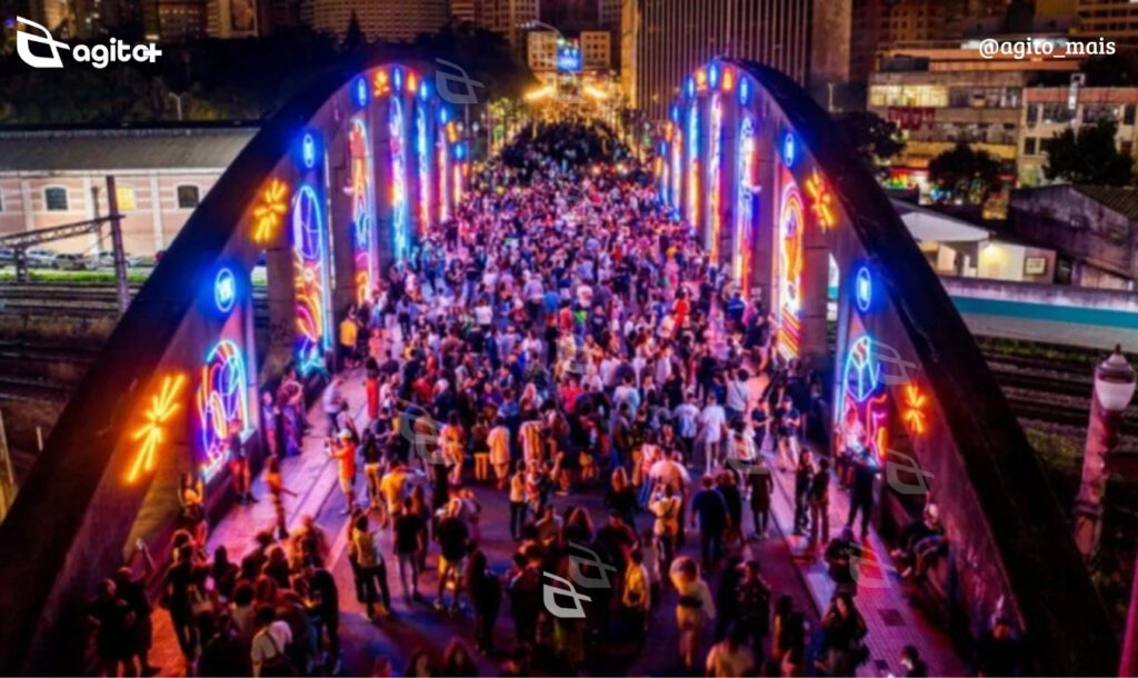 Evento gratuito no Centro de BH traz luzes, música, arte urbana e homenagens culturais de 14 a 17 de agosto. Foto — Nereu Jr./UFMG.
