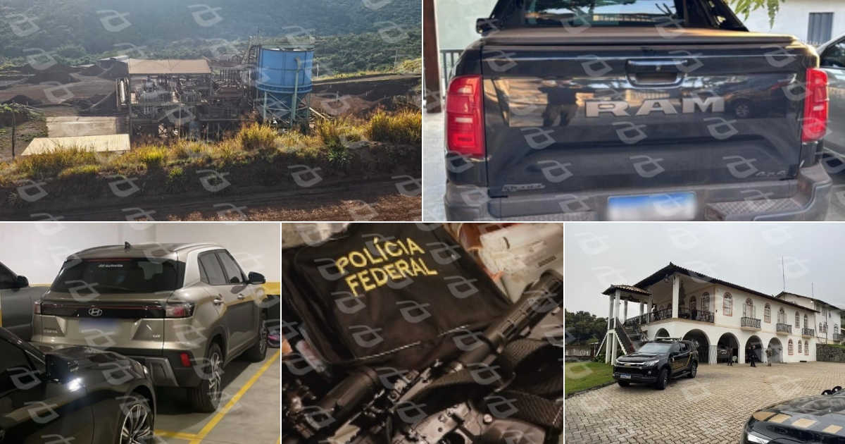 Mandados judiciais atingem figuras-chave do setor mineral e ambiental, incluindo nomes ligados à CPRM, FEAM e IEF, em ação que expõe a fragilidade institucional diante de interesses econômicos ilícitos. Foto — Polícia Federal.