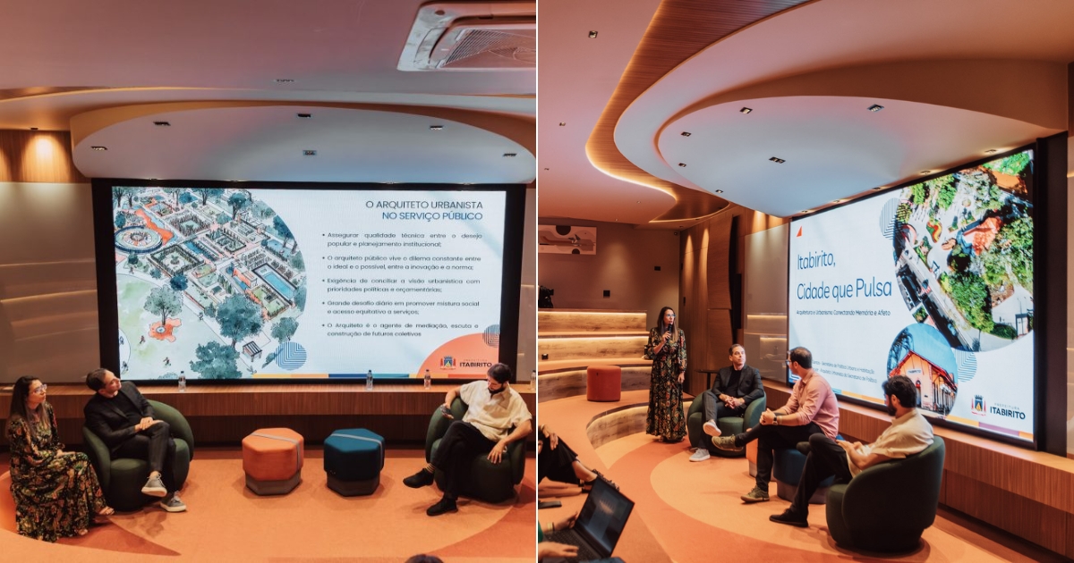 Projeto apresentado na Casa Cor Minas transforma espaço público e valoriza o convívio social. Foto — Prefeitura de Itabirito.