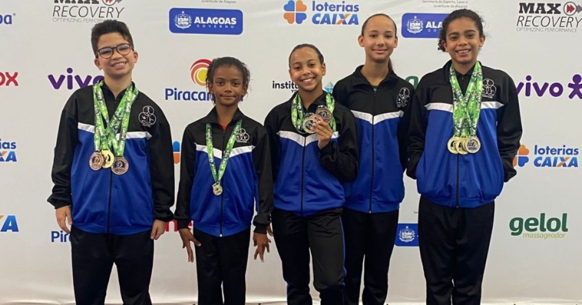 Talentos de Minas brilham em competição nacional e elevam o nome de Itabirito com conquistas expressivas na ginástica de trampolim. Foto — Prefeitura de Itabirito.