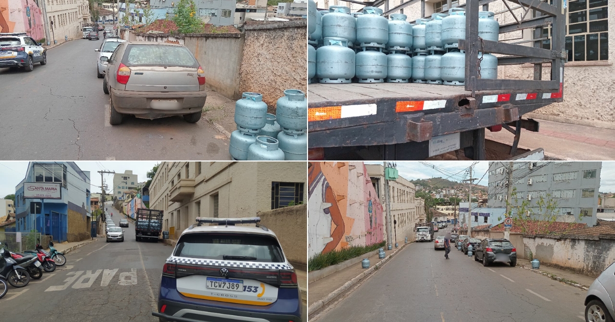 Ocorrência foi registrada na Rua Henrique Michel, no bairro Boa Viagem, por volta das 11h25. Foto — Guarda Municipal de Itabirito.