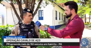 Operação Cavalo de Aço registra apreensão de mais de 100 motocicletas e 50 carros em dezembro, com autuações aplicadas em Itabirito. Foto — Kayo Moreira / Agito Mais.