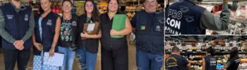 Órgãos municipais retiram alimentos fora da validade em operação de fiscalização em Mariana. Fotos — cedias ao Agito Mais.