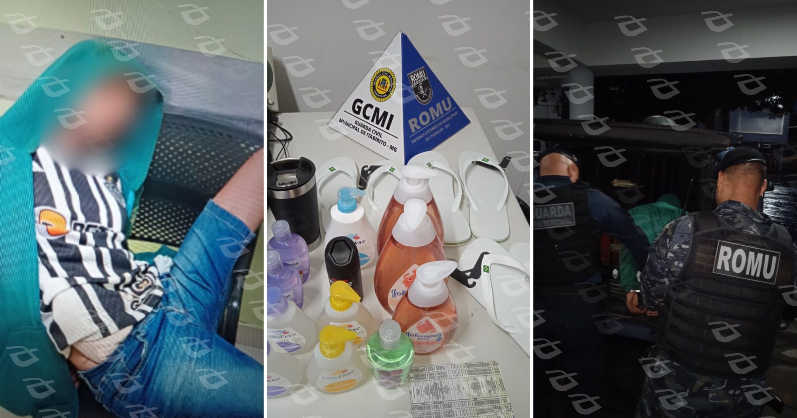 Ocorrência foi registrada na tarde de 26 de fevereiro de 2026; abordagem aconteceu após monitoramento na região central. Fotos — cedidas ao Agito Mais.