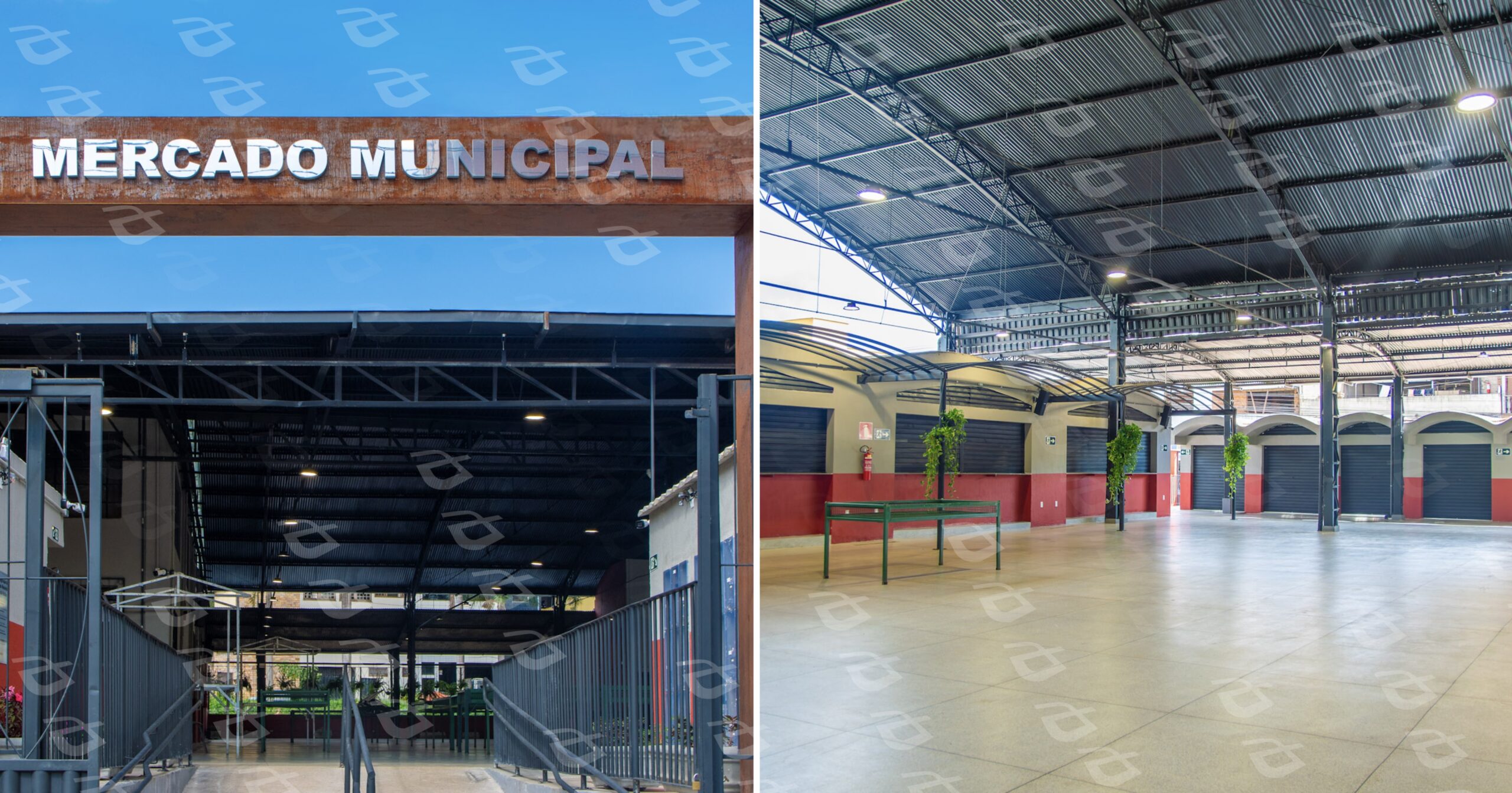 Mercado Municipal Nem do Roldão, no bairro Praia, terá espaços comerciais com contratos de cinco anos. Fotos — Prefeitura de Itabirito.