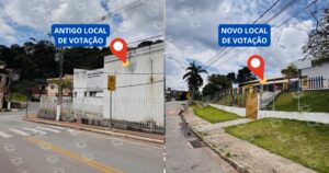 Mudança de local de votação em Itabirito para as Eleições 2026. Foto — Hugo Avelino / Agito Mais.