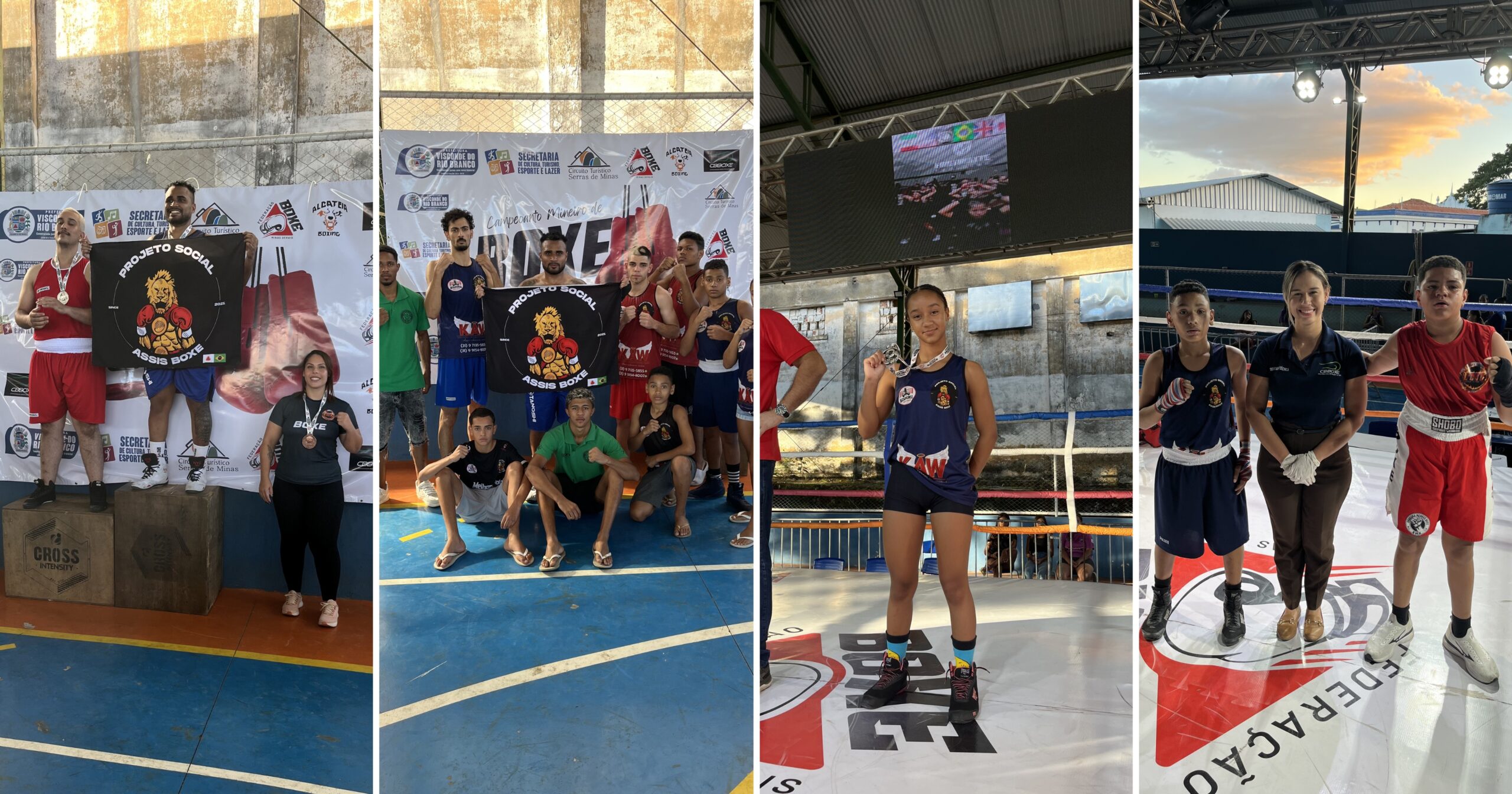 Competição realizada entre 26 e 29 de março reuniu mais de 70 atletas e 10 equipes, com destaque para o Projeto Social Assis Boxe, que garantiu o 3º lugar geral por equipes. Fotos — divulgação.