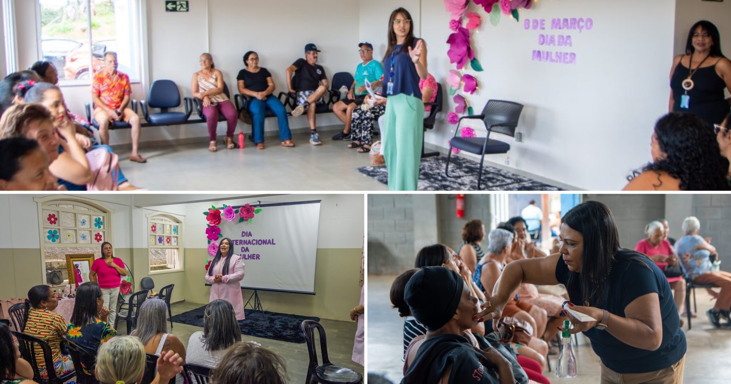 Atividades reuniram lazer, informação e acolhimento em diferentes bairros da cidade. Fotos — Prefeitura de Itabirito.