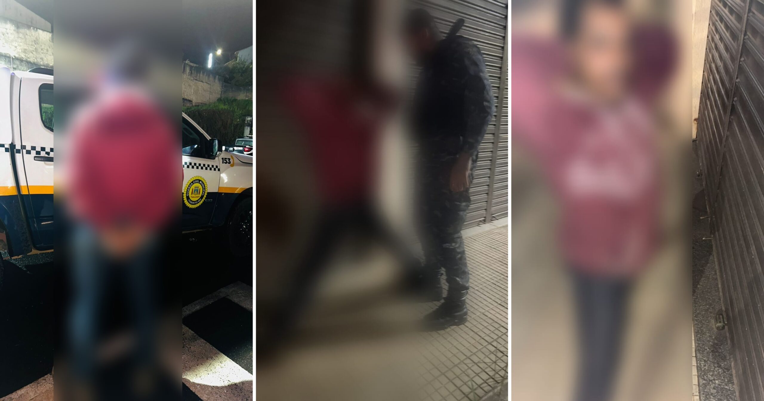 Suspeito foi localizado após denúncia de violação de domicílio; moradora estava com bebê de 7 meses. Fotos — cedidas ao Agito Mais.