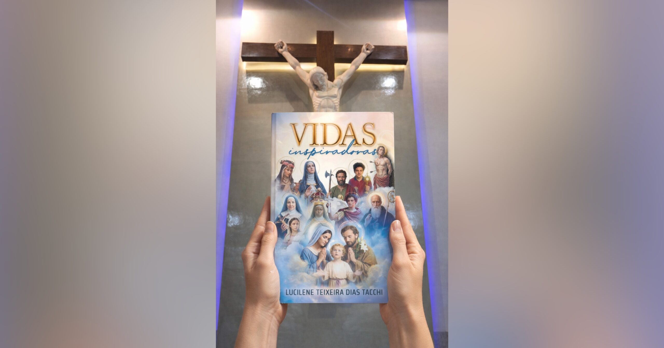 Evento da escritora Lucilene Teixeira Dias Tacchi será realizado na Igreja Matriz de São Sebastião após a missa das 19h. Foto — arquivo pessoal.