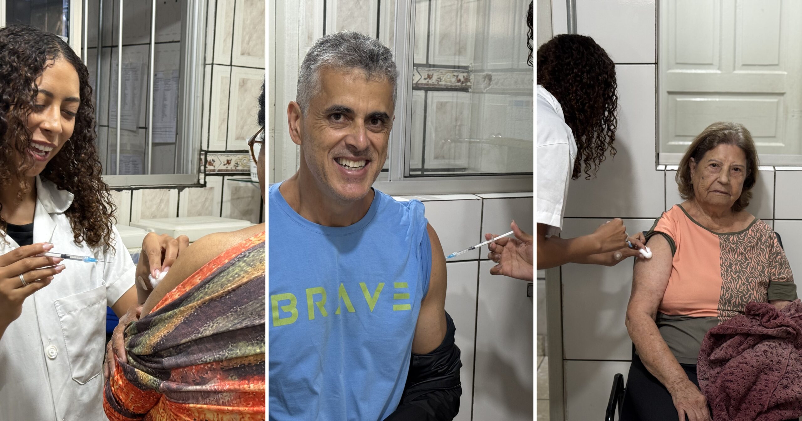 Campanha priorizou idosos com 60 anos ou mais, gestantes e crianças de seis meses a cinco anos. Fotos — Prefeitura de Mariana.