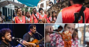 Evento reúne música, teatro, oficinas e gastronomia, com destaque para a produção artesanal da goiabada cascão. Fotos — divulgação.
