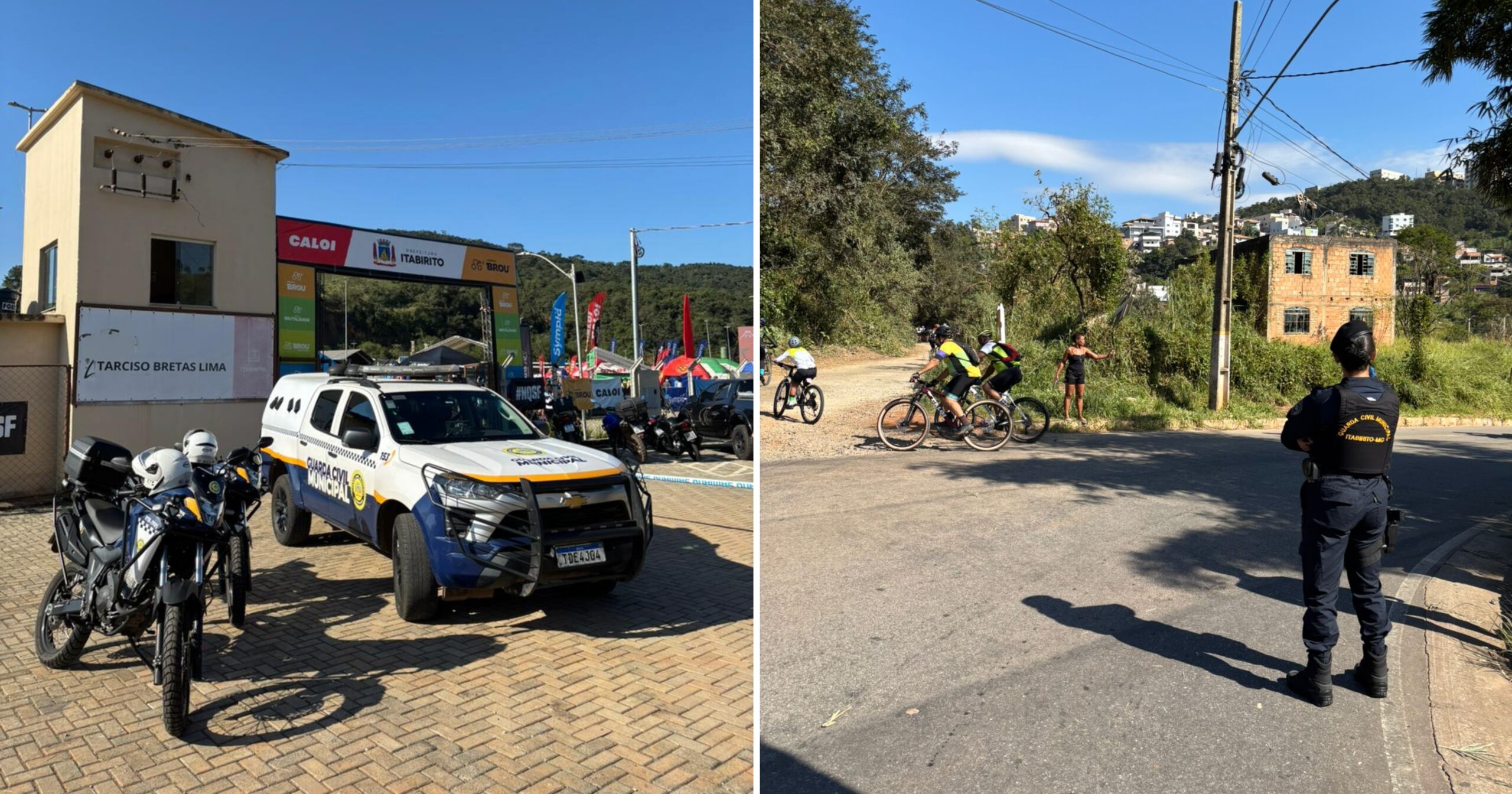 Operação no Córrego do Bação garantiu mobilidade e ordenamento viário em Itabirito no Parque Agropecuário. Fotos — cedidas ao Agito Mais.