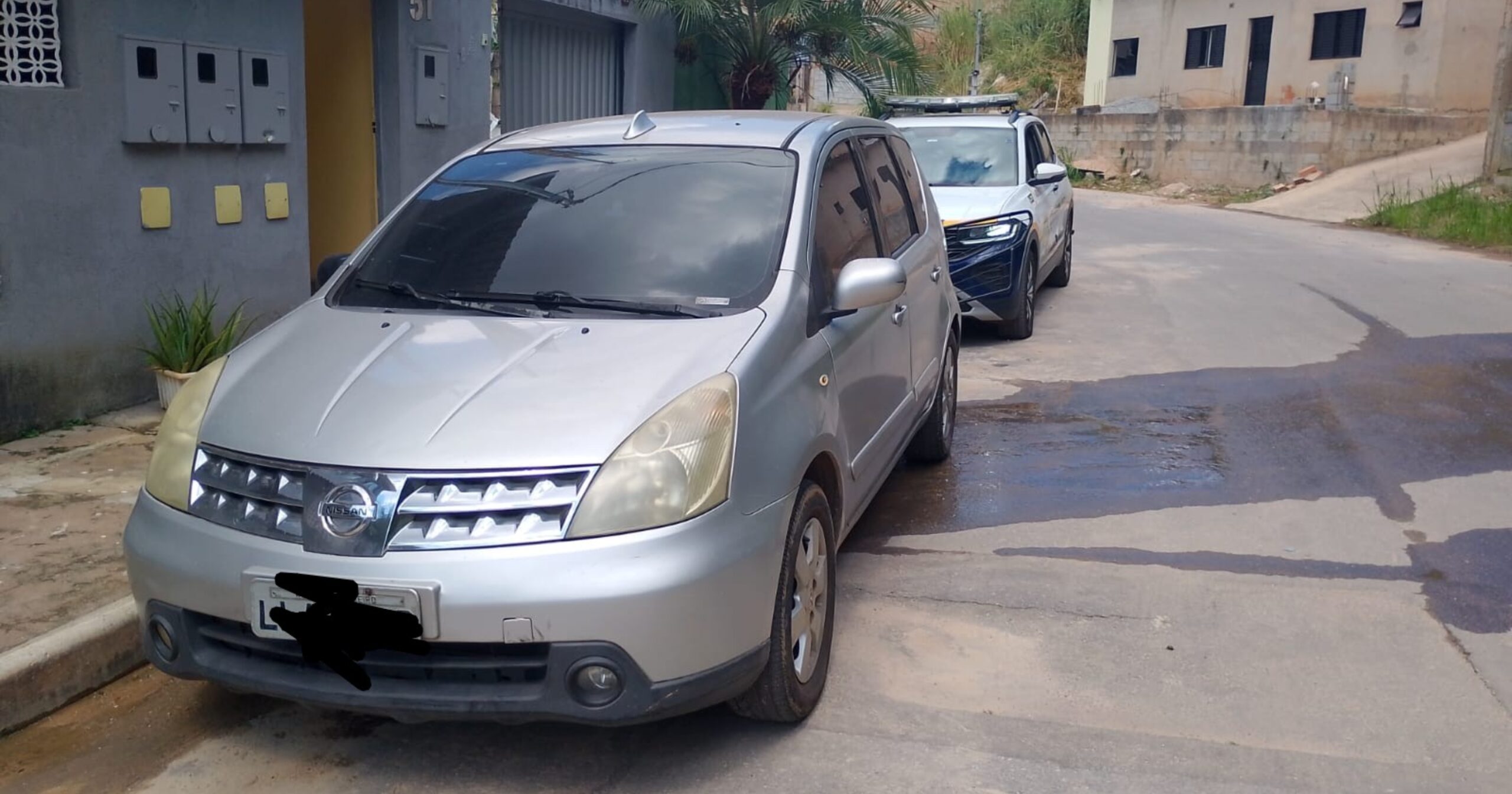 Homem foi localizado após alerta do sistema de monitoramento LPR na entrada do bairro Country. Foto — cedidas ao Agito Mais.