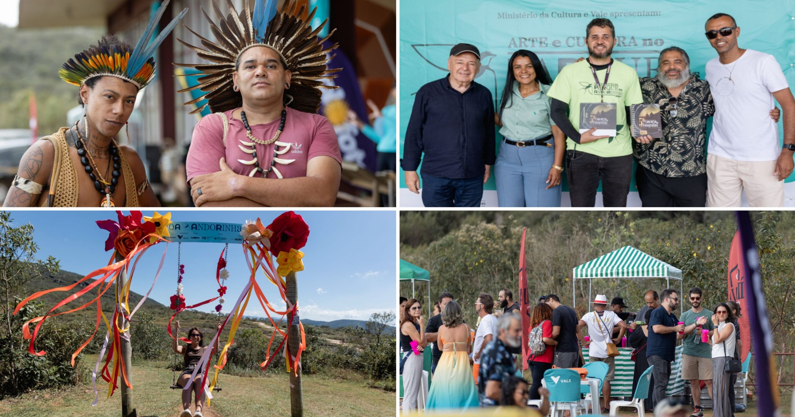 Festival gratuito no Parque Natural Municipal das Andorinhas teve programação diversificada com música, teatro, oficinas e práticas de bem-estar. Fotos — Holofote Cultural.