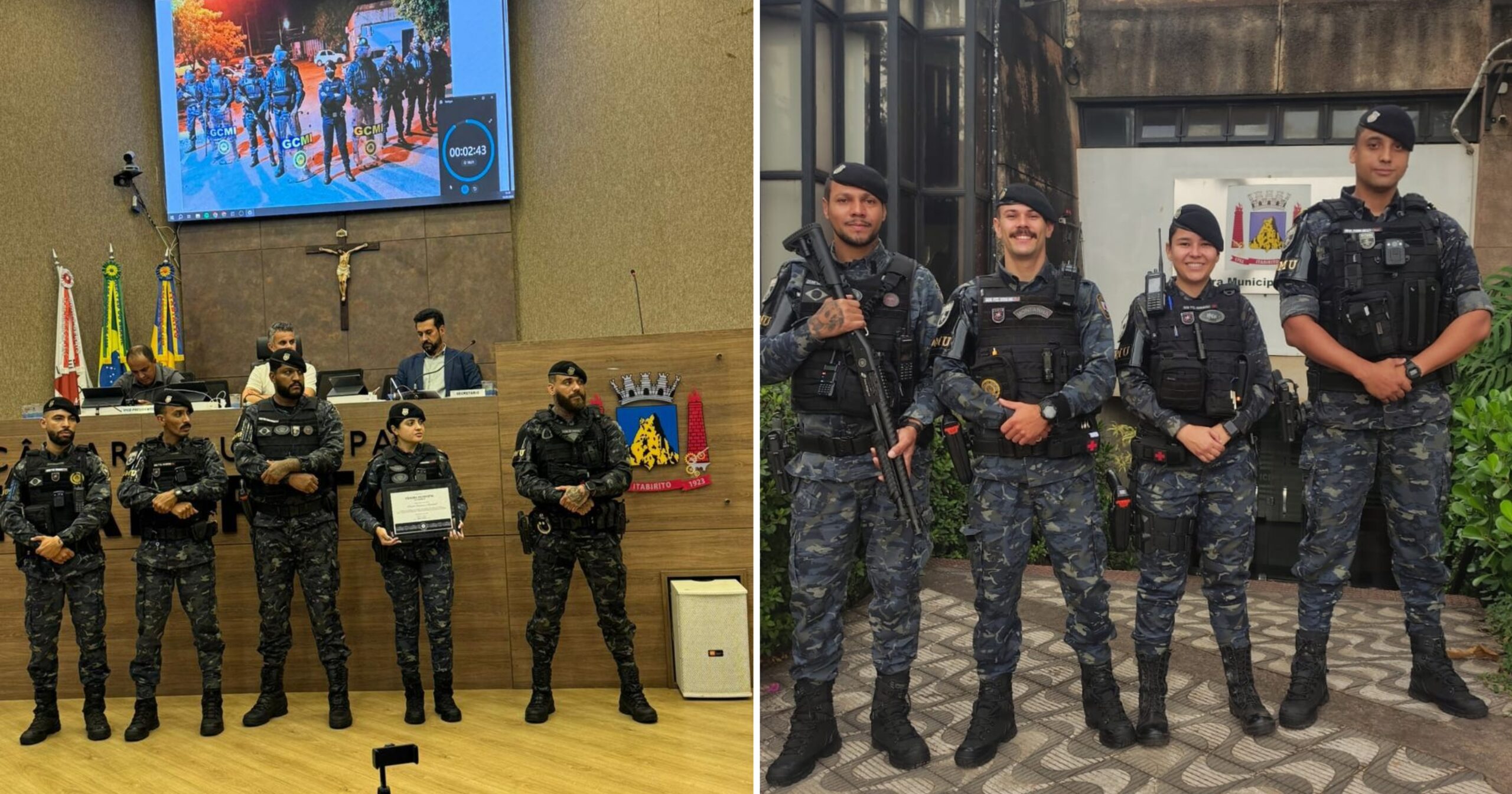 A comandante Graciane Regina da Veiga ressaltou o orgulho e a dedicação da equipe. Fotos — cedidas ao Agito Mais.