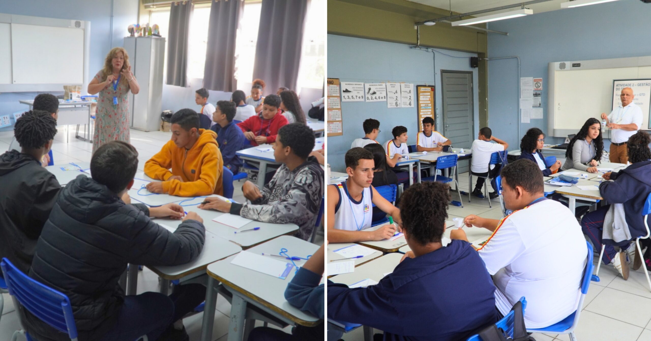 Primeira oficina de 2026 reuniu estudantes na Escola Municipal Manoel Salvador de Oliveira com apoio do Sebrae. Fotos — Prefeitura de Itabirito.