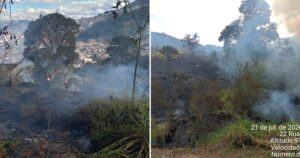 Combate durou mais de duas horas e mobilizou brigadistas em plena estiagem. Fotos — enviadas ao Portal Agito Mais.