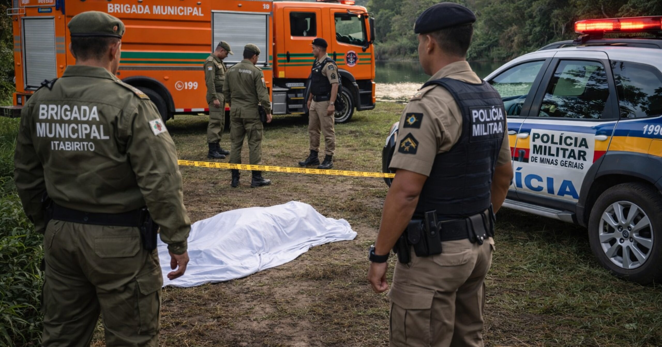 A Polícia Militar e a Perícia da Polícia Civil assumiram a ocorrência e iniciaram as investigações para esclarecer as circunstâncias da morte. Imagem — meramente ilustrativa feita pelo Agito Mais com IA.