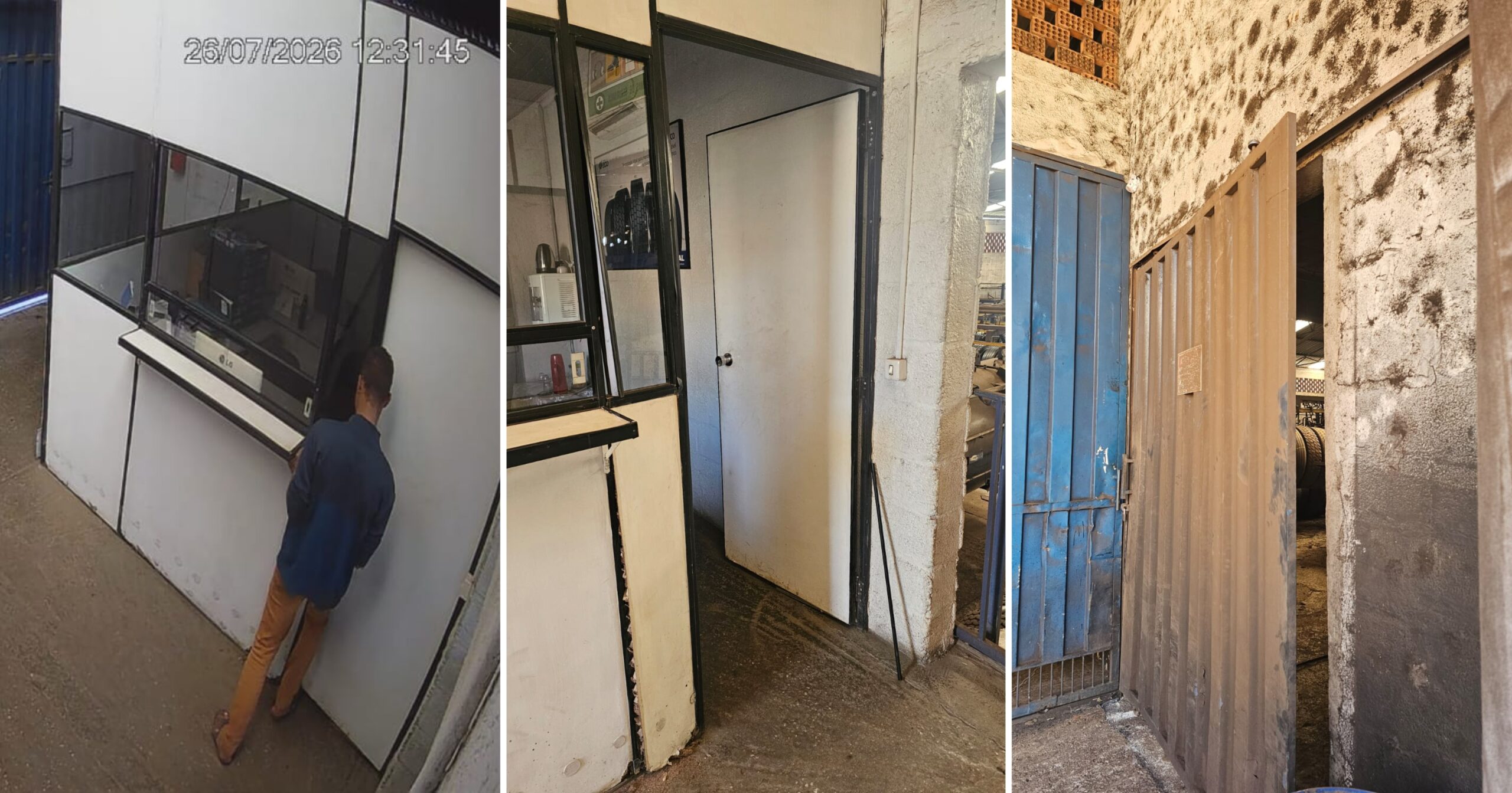 O caso chamou atenção pela proximidade do crime em relação à sede da corporação. Fotos — Guarda Municipal de Itabirito.
