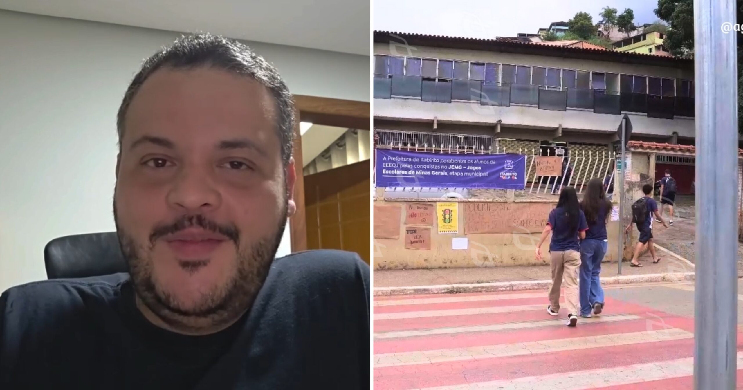 Resultado de 2025 levou a unidade do bairro Praia à liderança entre as escolas estaduais da SRE de Ouro Preto. Foto — reprodução / Hugo Avelino / Agito Mais.