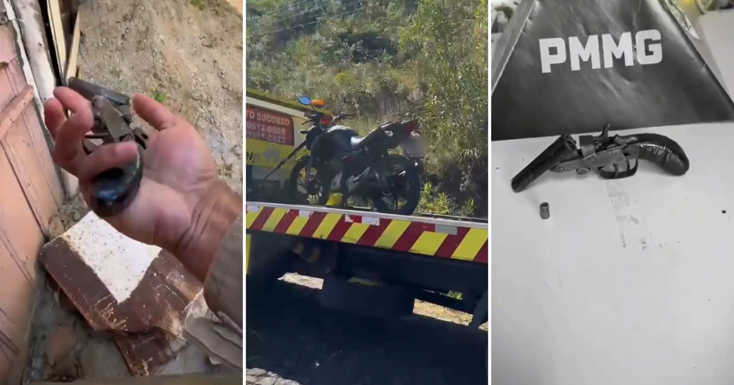 A Polícia Militar foi acionada após relatos de agressões e ameaças relacionadas ao fim de um relacionamento. Foto — reprodução de vídeo / Polícia Militar.