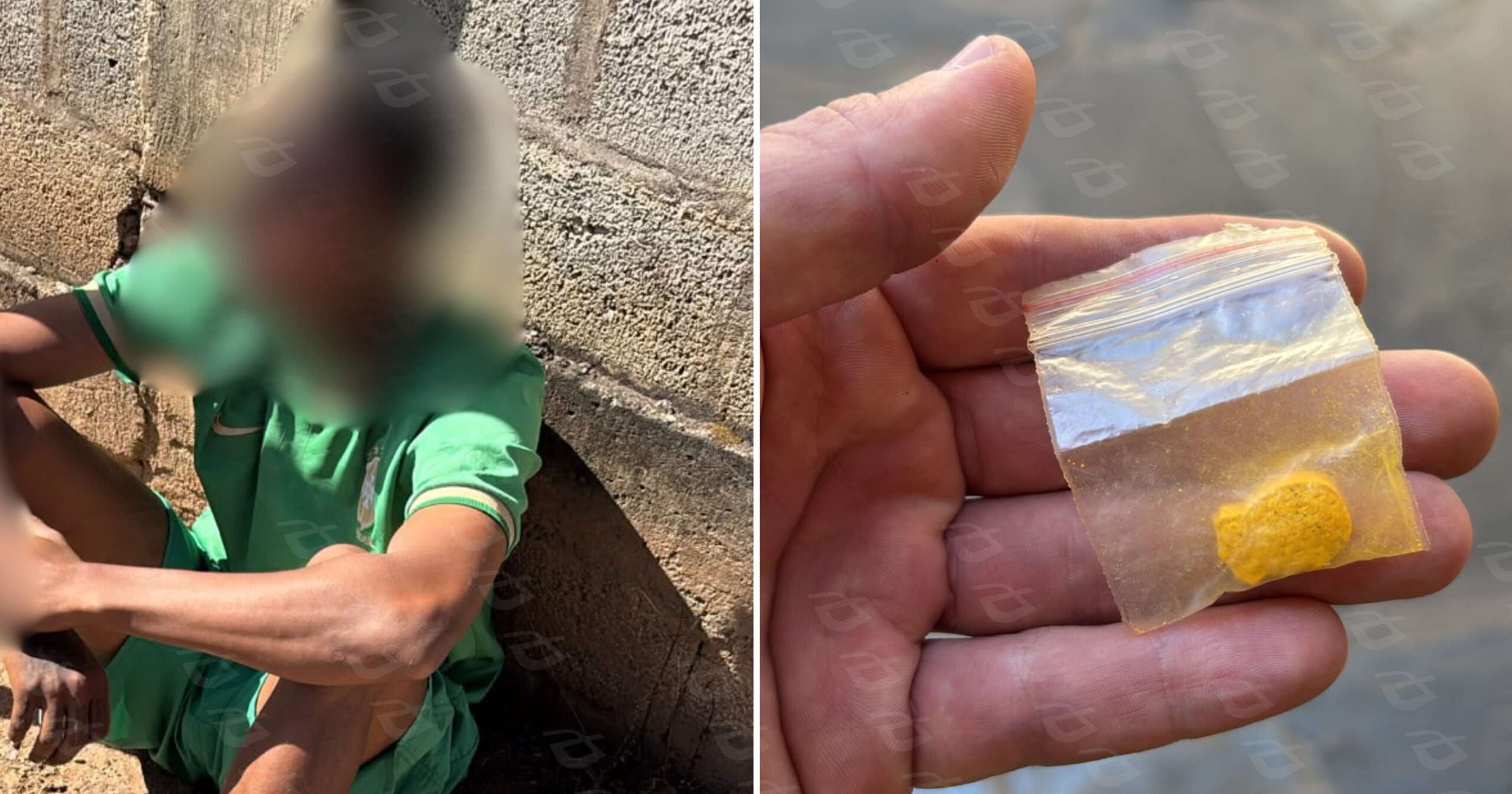 Abordagem ocorreu na Rua Chancudo após o homem apresentar comportamento suspeito ao notar a aproximação da viatura. Foto — Polícia Militar.