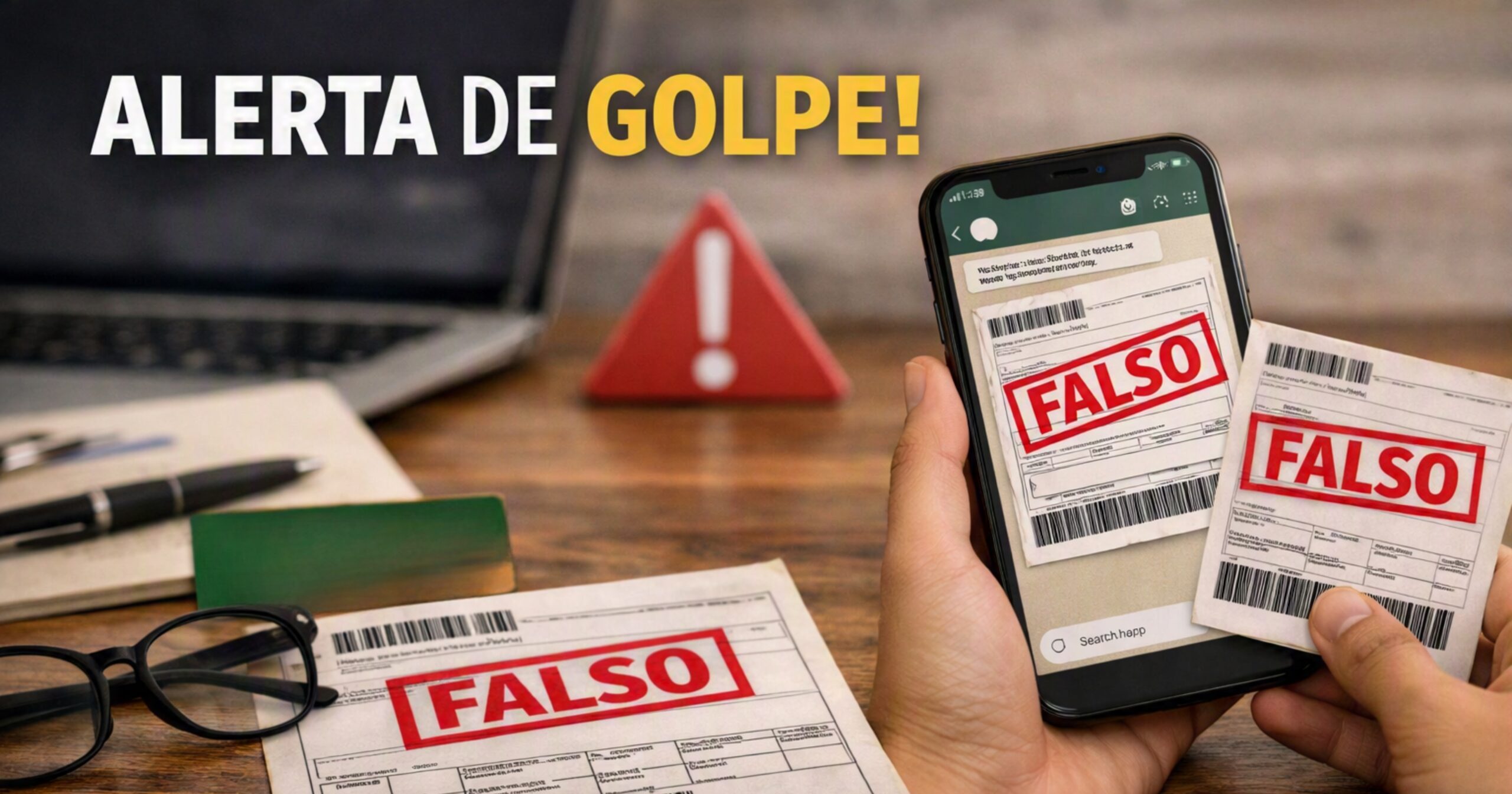 Cooperativa orienta clientes a conferirem os dados antes de concluir qualquer pagamento recebido por mensagem. Imagem — meramente ilustrativa / criada pelo Agito Mais com IA.