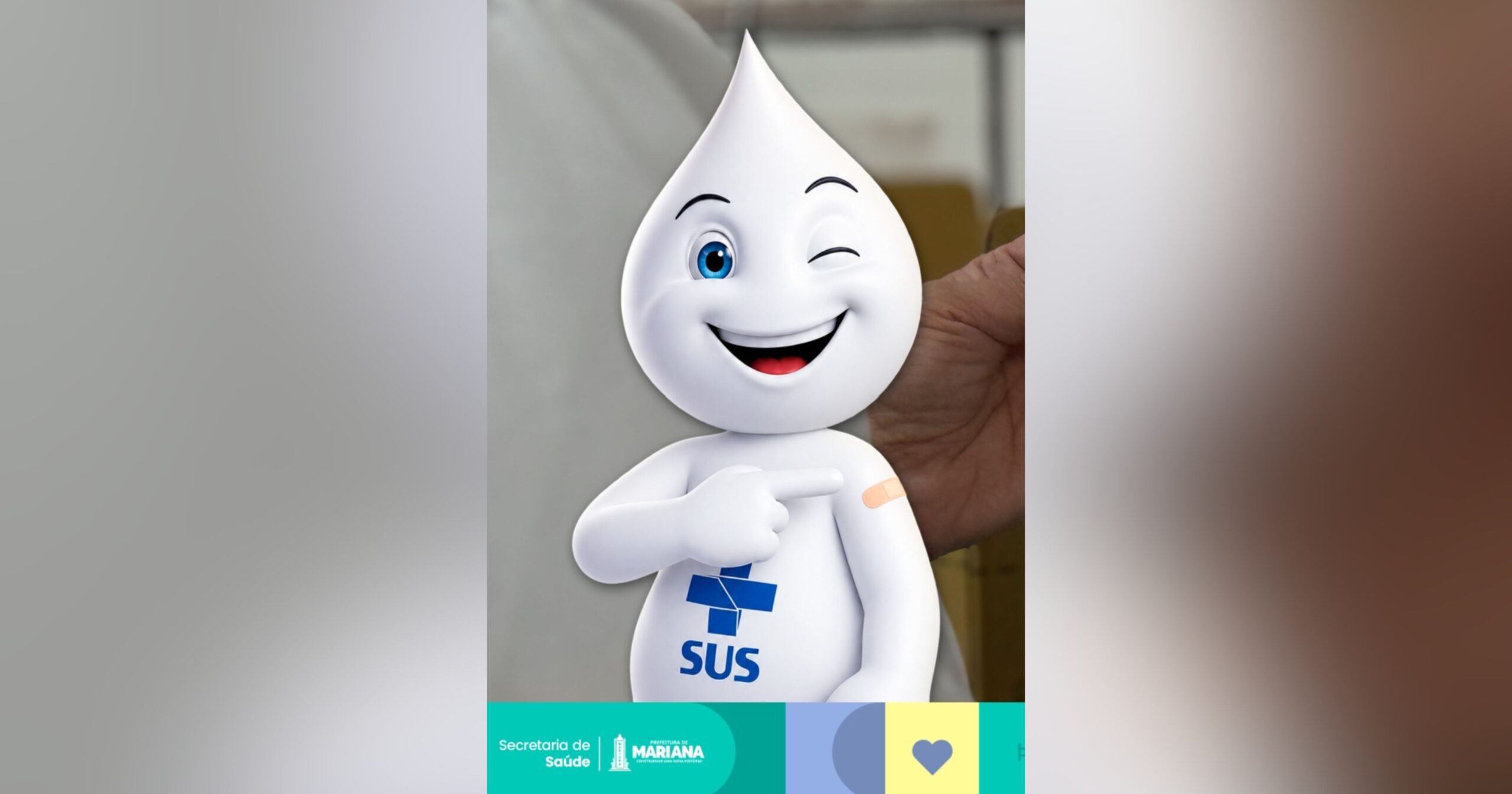 Mobilização busca atualizar a caderneta de vacinação e identificar doses que estejam pendentes. Imagem — Prefeitura de Mariana.